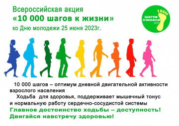 Всероссийская  акция «10 000 шагов к жизни»